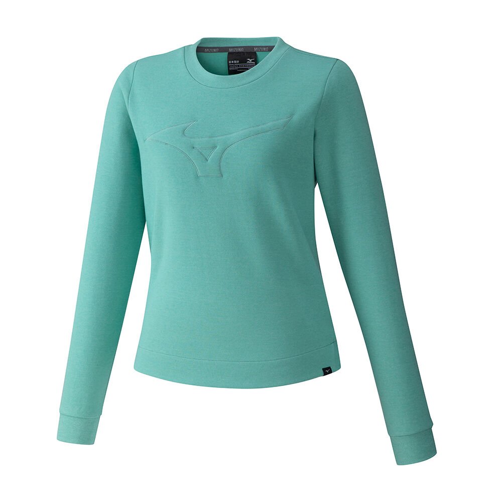 Damske Treningove Oblecenie Mizuno RB Crew Zelene Vypredaj GPSE42561
